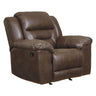 Fauteuil aspect cuir berçant et inclinable - Stoneland
