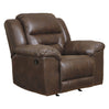 Fauteuil berçant et inclinable aspect cuir - Stoneland