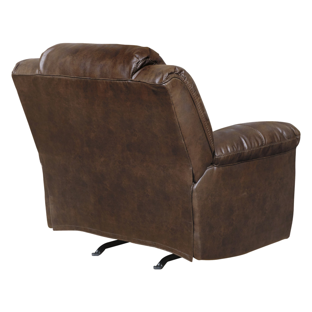 Fauteuil aspect cuir berçant et inclinable - Stoneland