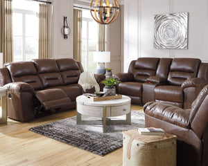 Fauteuil aspect cuir berçant et inclinable - Stoneland