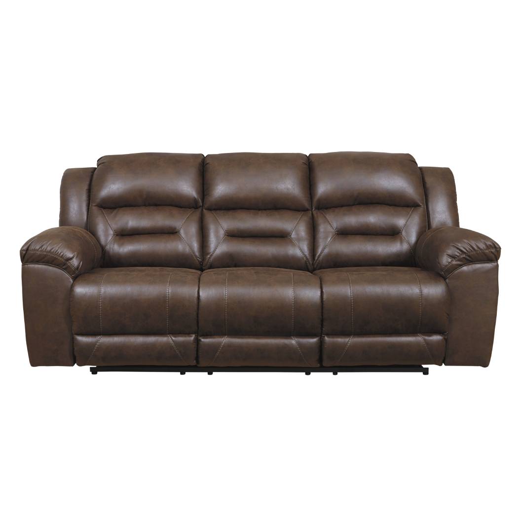 Sofa aspect cuir motorisé - Stoneland