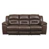 Sofa inclinable motorisé aspect cuir - Stoneland