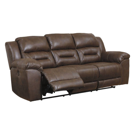 Sofa aspect cuir motorisé - Stoneland