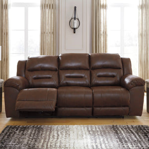 Sofa aspect cuir motorisé - Stoneland