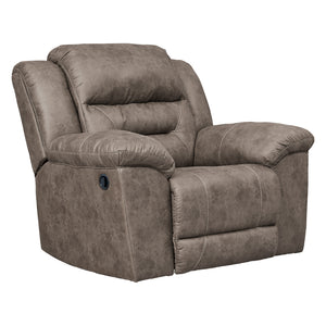 Fauteuil aspect cuir berçant et inclinable - Stoneland
