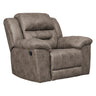 Fauteuil aspect cuir berçant et inclinable - Stoneland