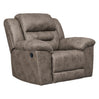 Fauteuil berçant et inclinable aspect cuir - Stoneland