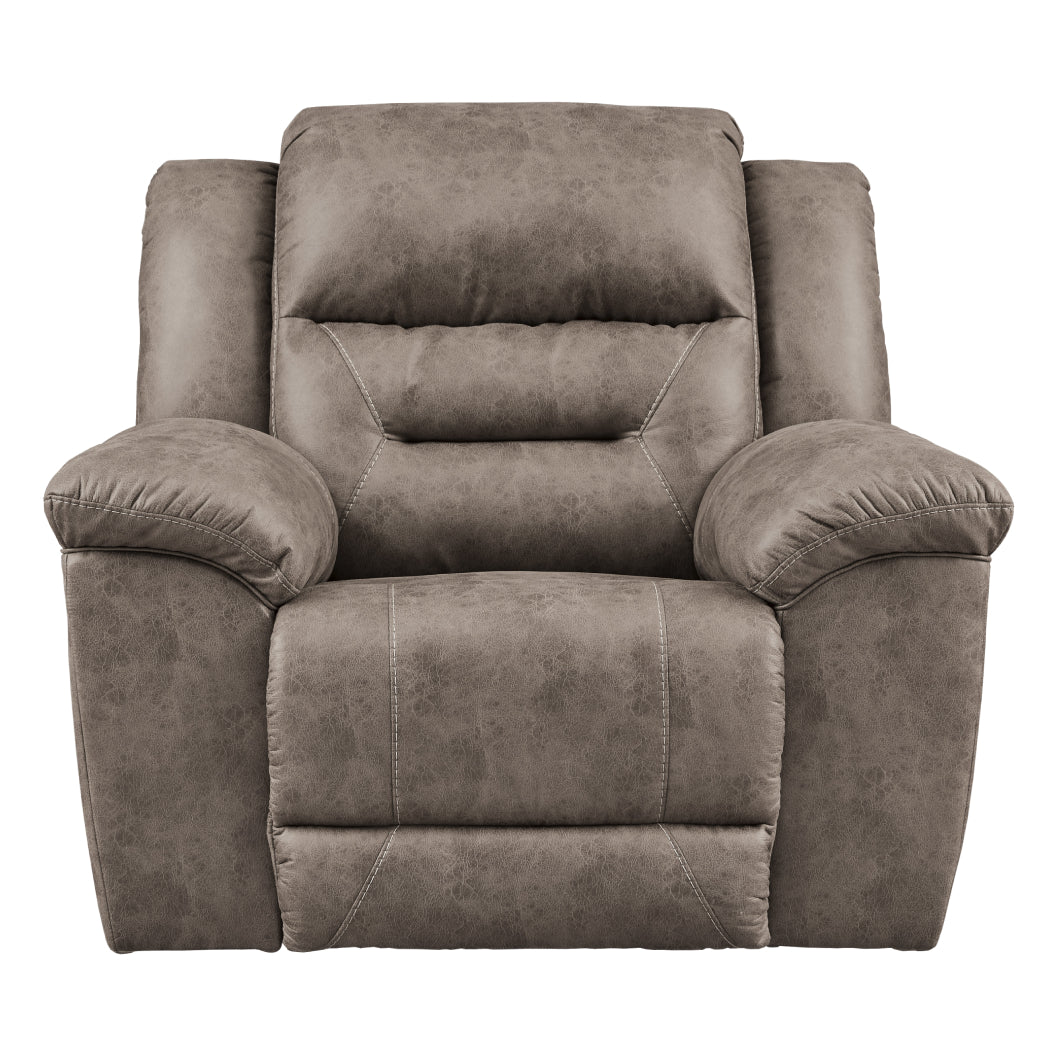 Fauteuil aspect cuir berçant et inclinable - Stoneland