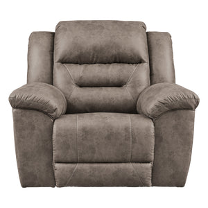 Fauteuil aspect cuir berçant et inclinable - Stoneland