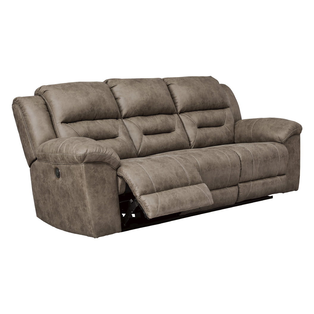 Sofa aspect cuir motorisé - Stoneland