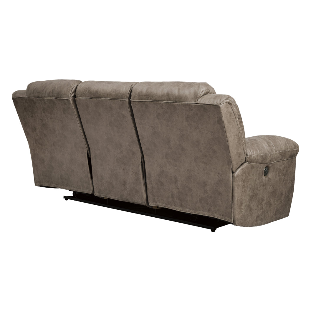 Sofa aspect cuir motorisé - Stoneland