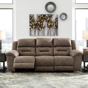 Sofa aspect cuir motorisé - Stoneland