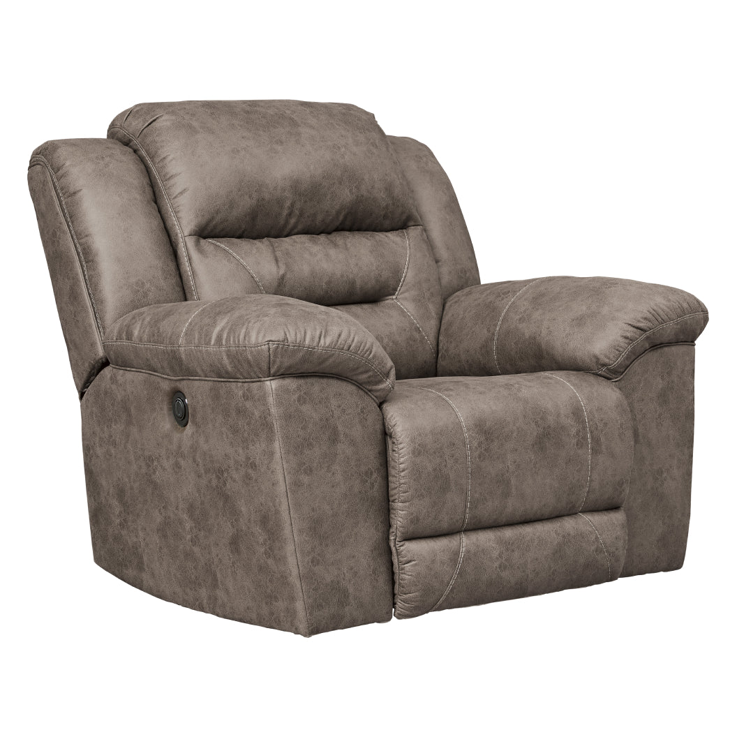 Fauteuil aspect cuir berçant et motorisé - Stoneland