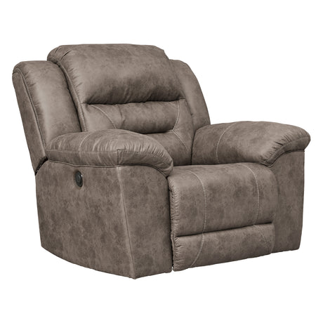Fauteuil aspect cuir berçant et motorisé - Stoneland