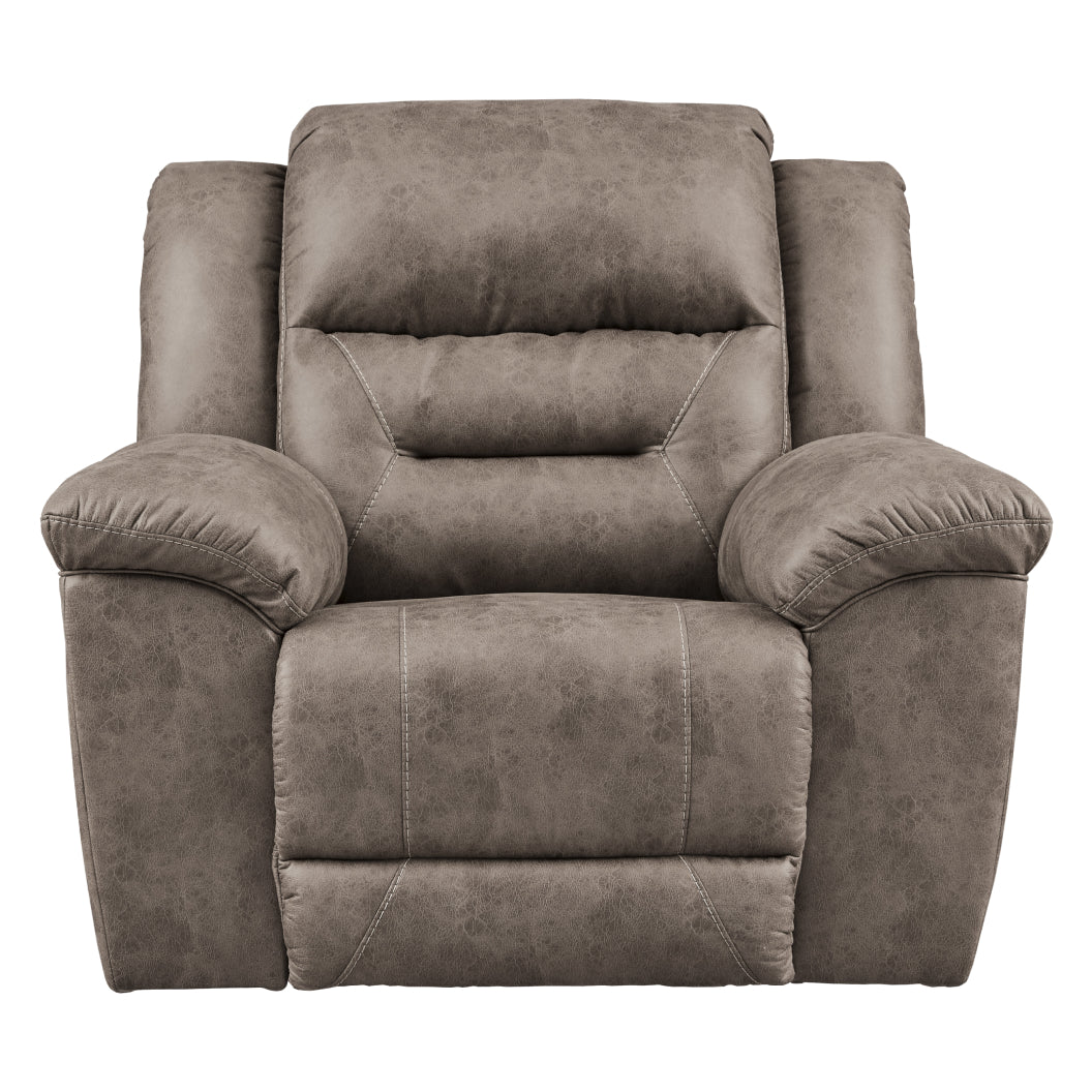 Fauteuil aspect cuir berçant et motorisé - Stoneland