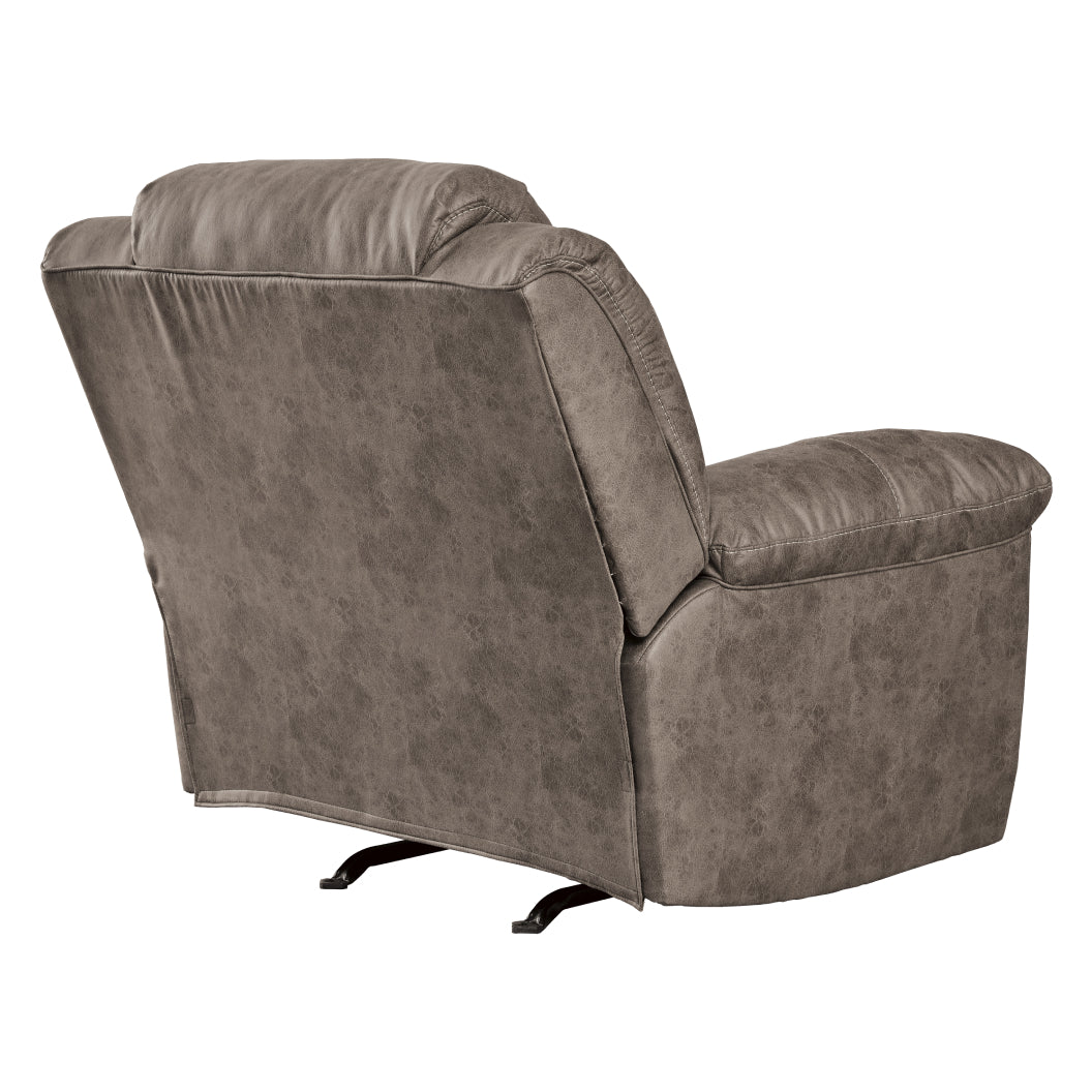 Fauteuil aspect cuir berçant et motorisé - Stoneland