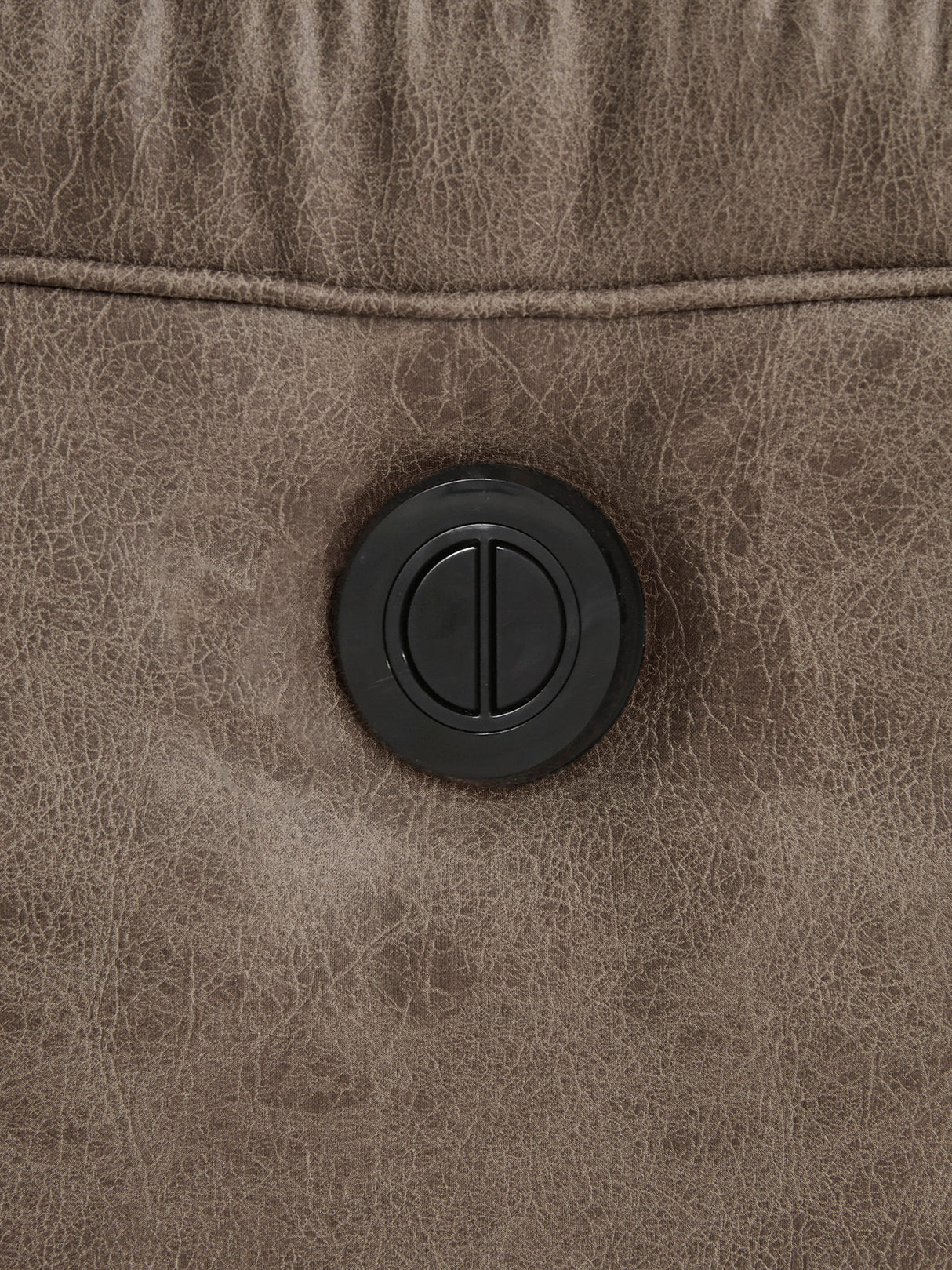 Fauteuil motorisé berçant aspect cuir gris - Stoneland