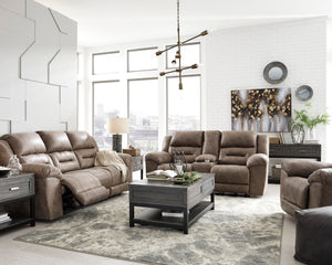 Fauteuil aspect cuir berçant et motorisé - Stoneland