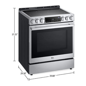 Cuisinière à induction encastrable 30 po 6,3 pi³ Inox - Studio intelligente, Air Fry & ProBake™