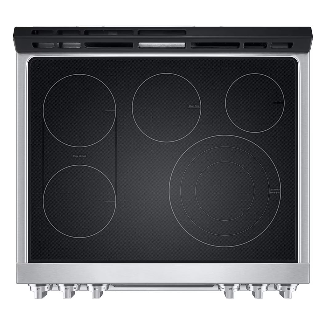 Cuisinière à induction encastrable 30 po 6,3 pi³ Inox - Studio intelligente, Air Fry & ProBake™