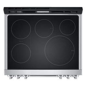 Cuisinière à induction encastrable 30 po 6,3 pi³ Inox - Studio intelligente, Air Fry & ProBake™