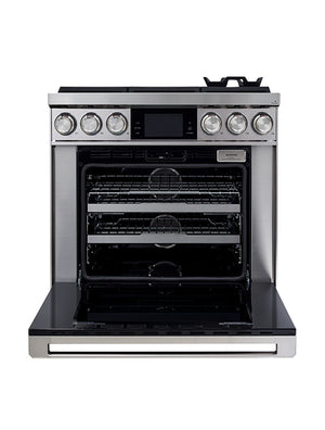 Cuisinière biénergie autoportante 36 po. 4,8 pi³