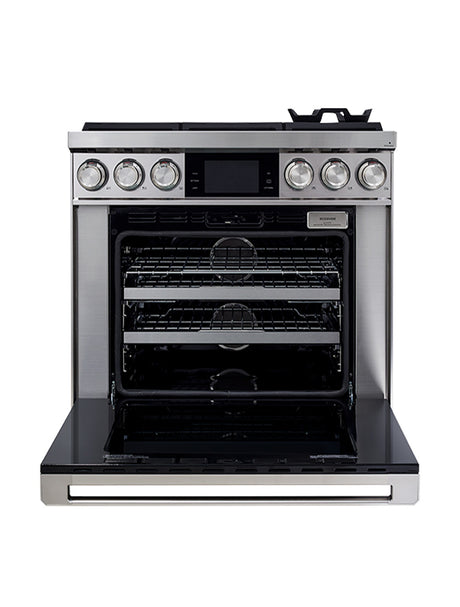 Cuisinière biénergie autoportante 36 po. 4,8 pi³