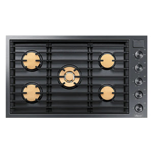 Plaque de cuisson au gaz 36 po à 5 brûleurs avec brûleurs SimmerSear à double vanne
