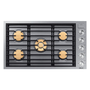 Plaque de cuisson au gaz 36 po à 5 brûleurs avec brûleurs SimmerSear à double vanne