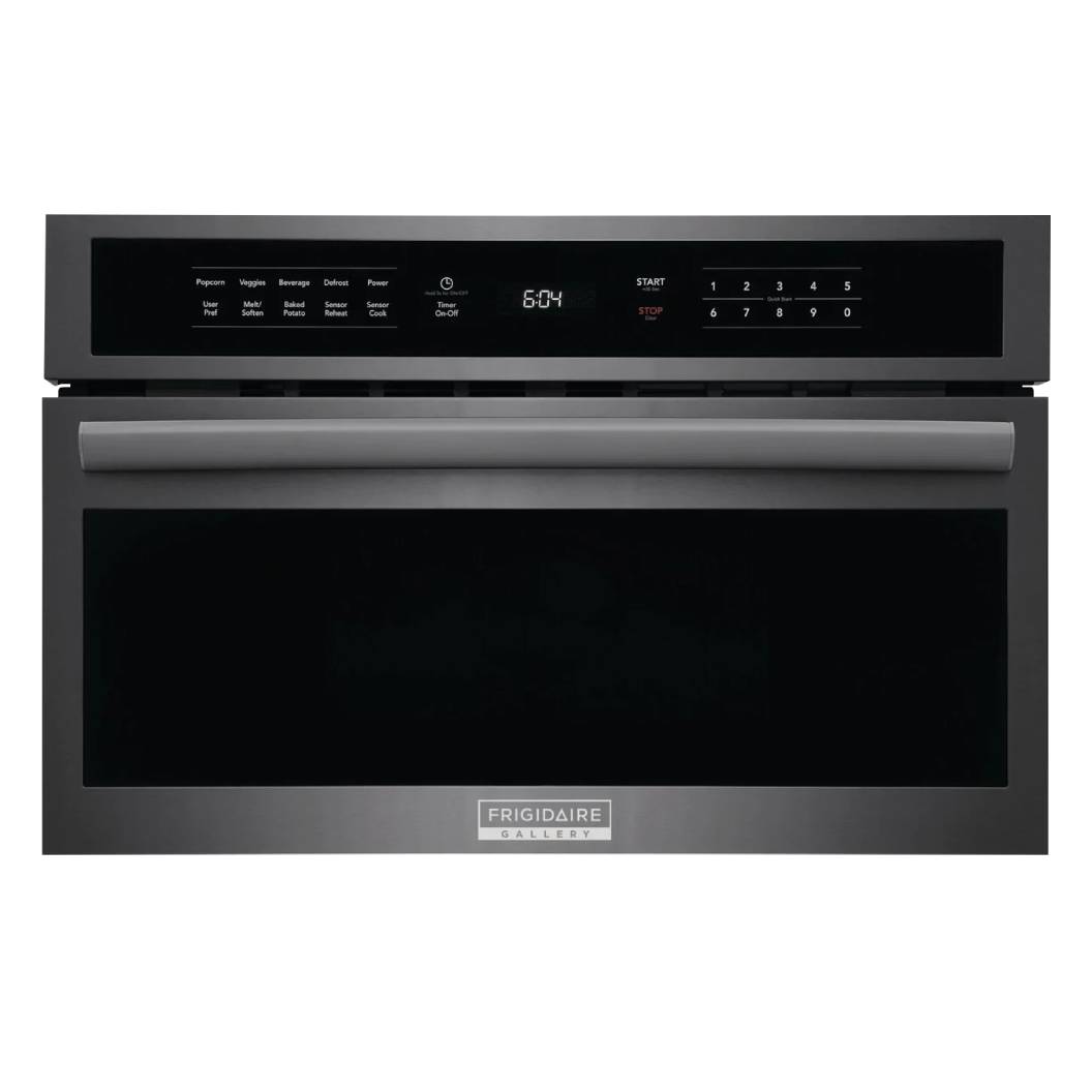Micro-ondes encastrable, capacité 1,6 pi³, 950W, acier inoxydable noir