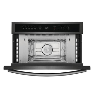 Micro-ondes encastrable, capacité 1,6 pi³, 950W, acier inoxydable noir