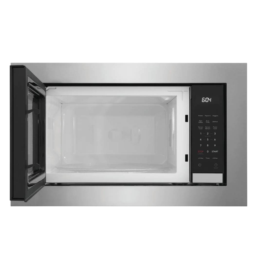 Micro-ondes encastrable, capacité 2,2 pi³, 1100 W, acier inoxydable