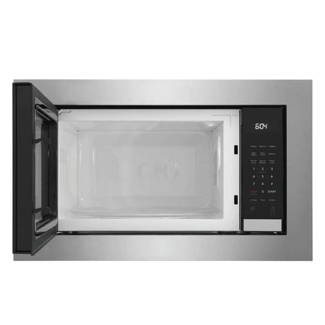 Micro-ondes encastrable, capacité 2,2 pi³, 1100 W, acier inoxydable