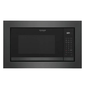Micro-ondes encastrable, capacité 2,2 pi³, 1100W, acier inoxydable noir