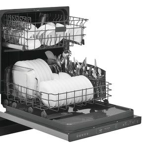 Lave-vaisselle encastrable 24 po. 52 dBA Inox avec capteur DishSense™
