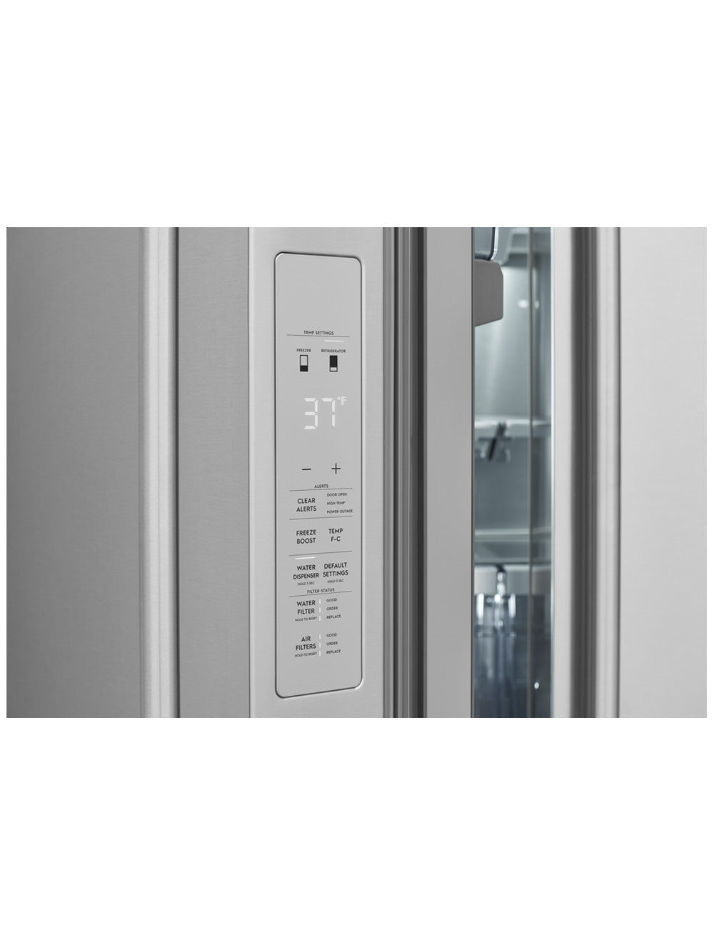 Réfrigérateur portes françaises Inox 36po