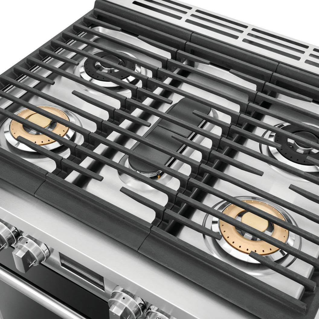 Cuisinière au gaz 30 po, 4,5 pi³ Inox avec Convection, Grillage et Rôtissage