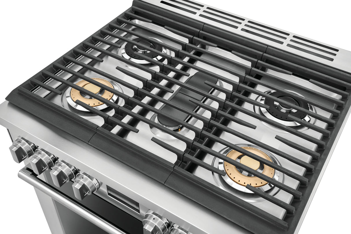 Cuisinière au gaz autoportante 30 po. 4,5 pi³ Inox