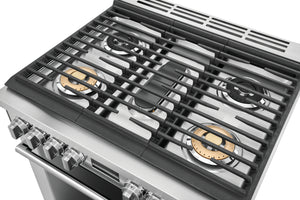 Cuisinière au gaz autoportante 30 po. 4,5 pi³ Inox