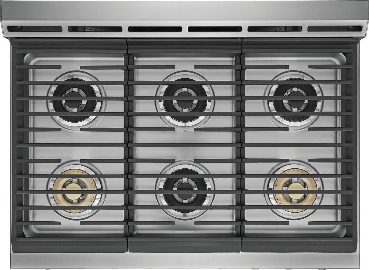 Cuisinière au gaz autoportante 36 po. 4,4 pi³ Inox