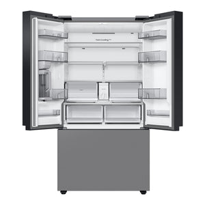 Réfrigérateur portes françaises Argent 36po