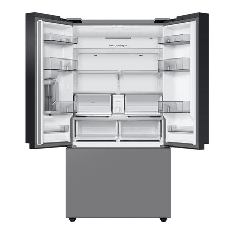 Réfrigérateur portes françaises Argent 36po