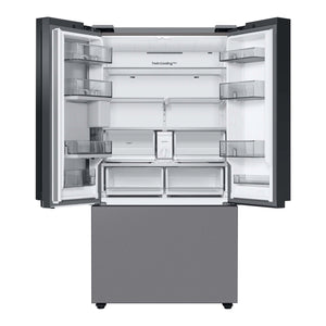 Réfrigérateur portes françaises Argent 36po
