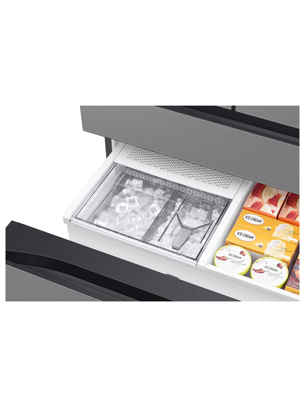 Réfrigérateur portes françaises Argent 36po