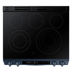 Cuisinière électrique encastrable 30 po. 6,3 pi³ bleu marine