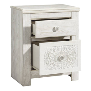 Table de chevet Blanc antique en bois -  Paxberry