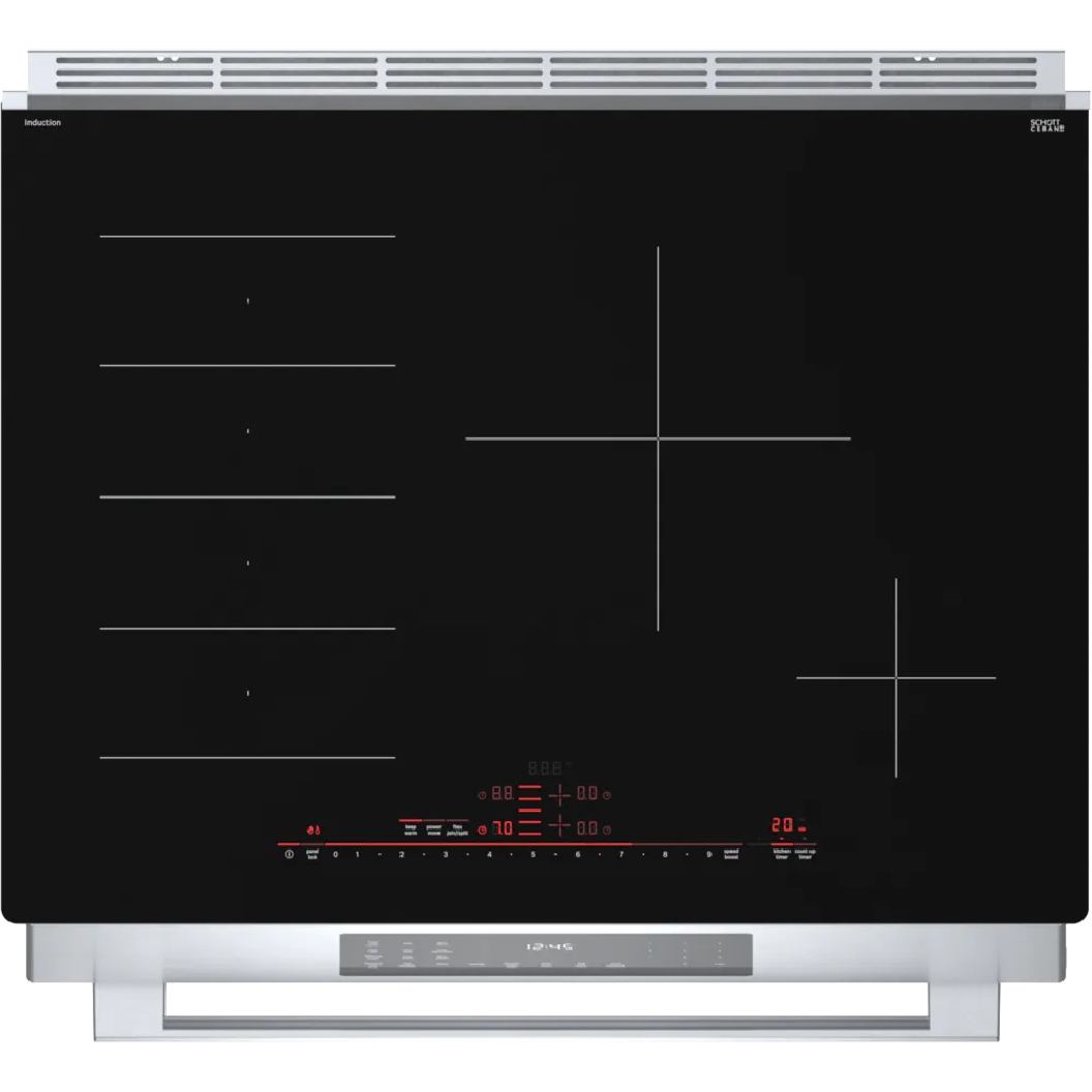 Cuisinière à induction encastrable 30 po Inox - Série Benchmark avec Tiroir réchaud