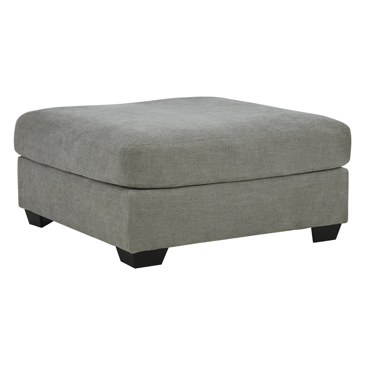 Ottoman surdimensionné Keener en tissu gris cendré