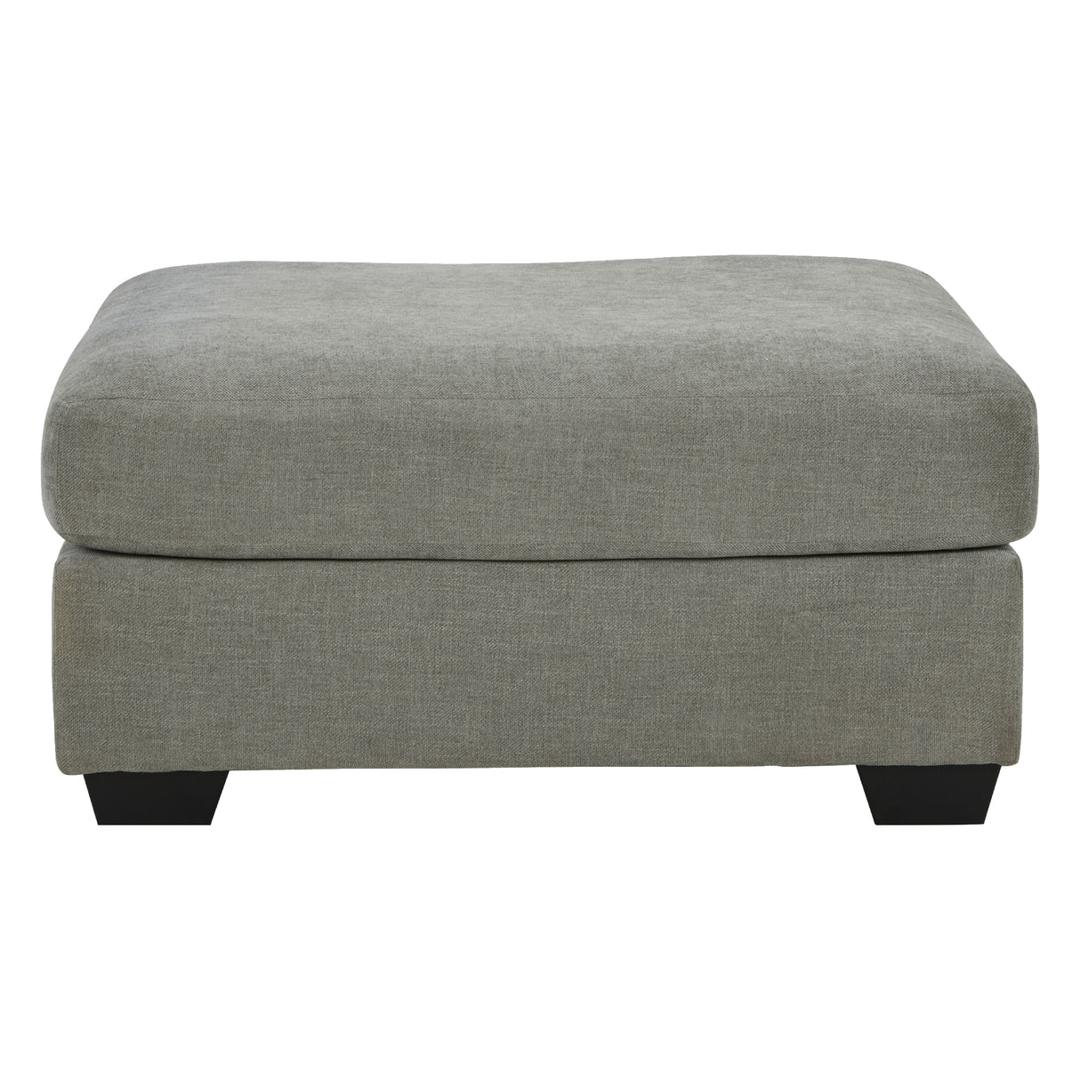 Ottoman surdimensionné Keener en tissu gris cendré