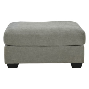 Ottoman surdimensionné Keener en tissu gris cendré